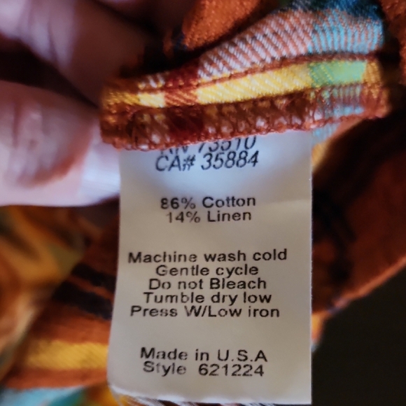 Ivy Jane Flannel Colorful Plaid Button-Up Tunic - Picture 8 of 8